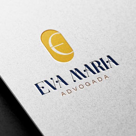 Logomarca Eva Maria Advogada, projeto da Neex Brasil