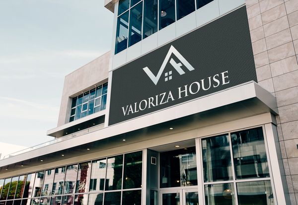 Logomarca Valoriza House, projeto da Neex Brasil